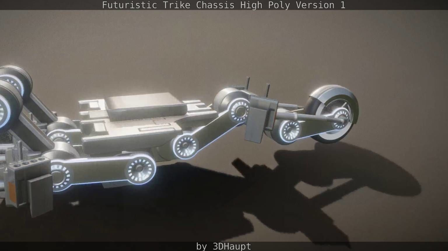 Futuristic Trike Chassis High Poly Version 1 3D model_25
