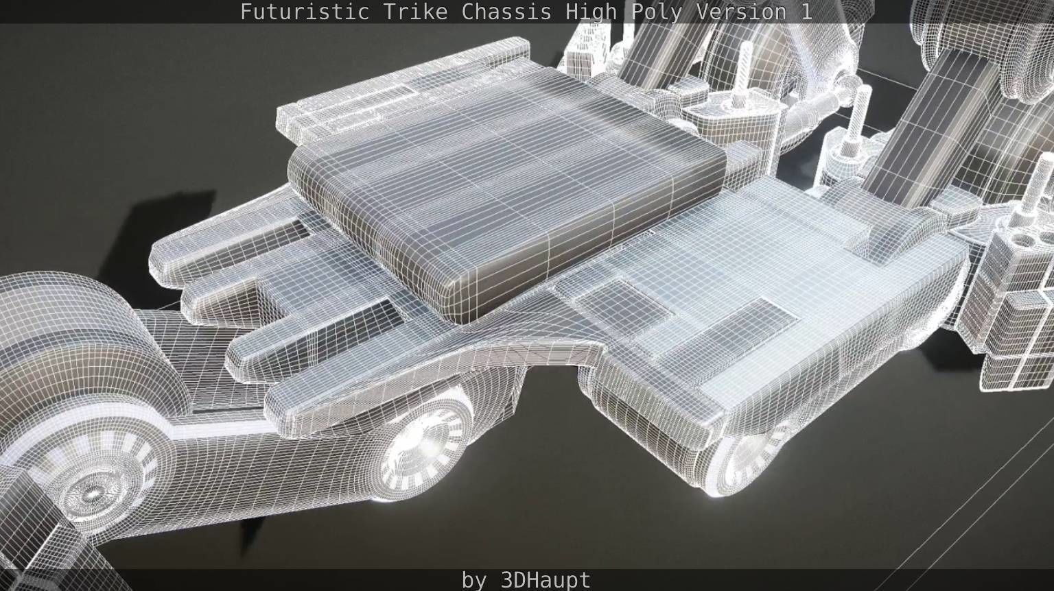 Futuristic Trike Chassis High Poly Version 1 3D model_70