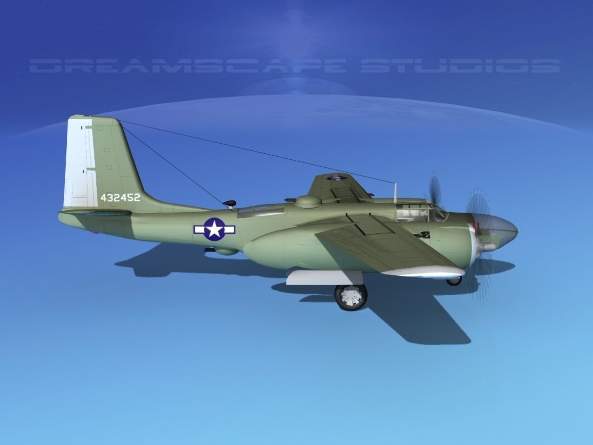 Douglas A-26C Invader V05 USAAF 3D model_4