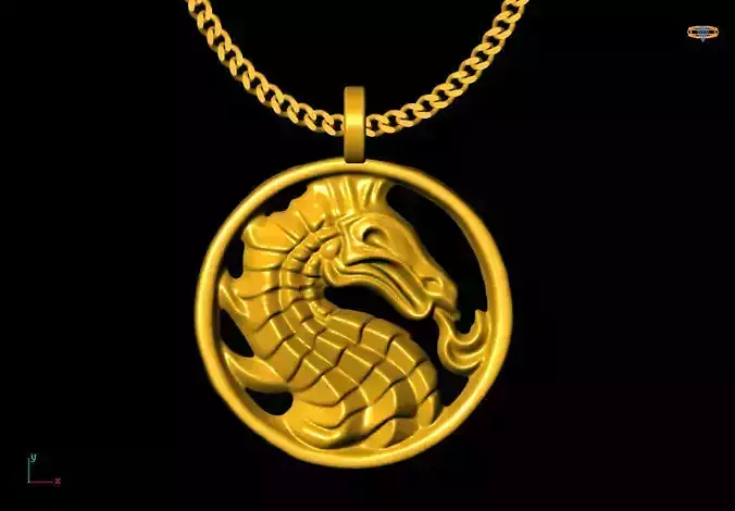 dragon pendant charms - one inch pendant