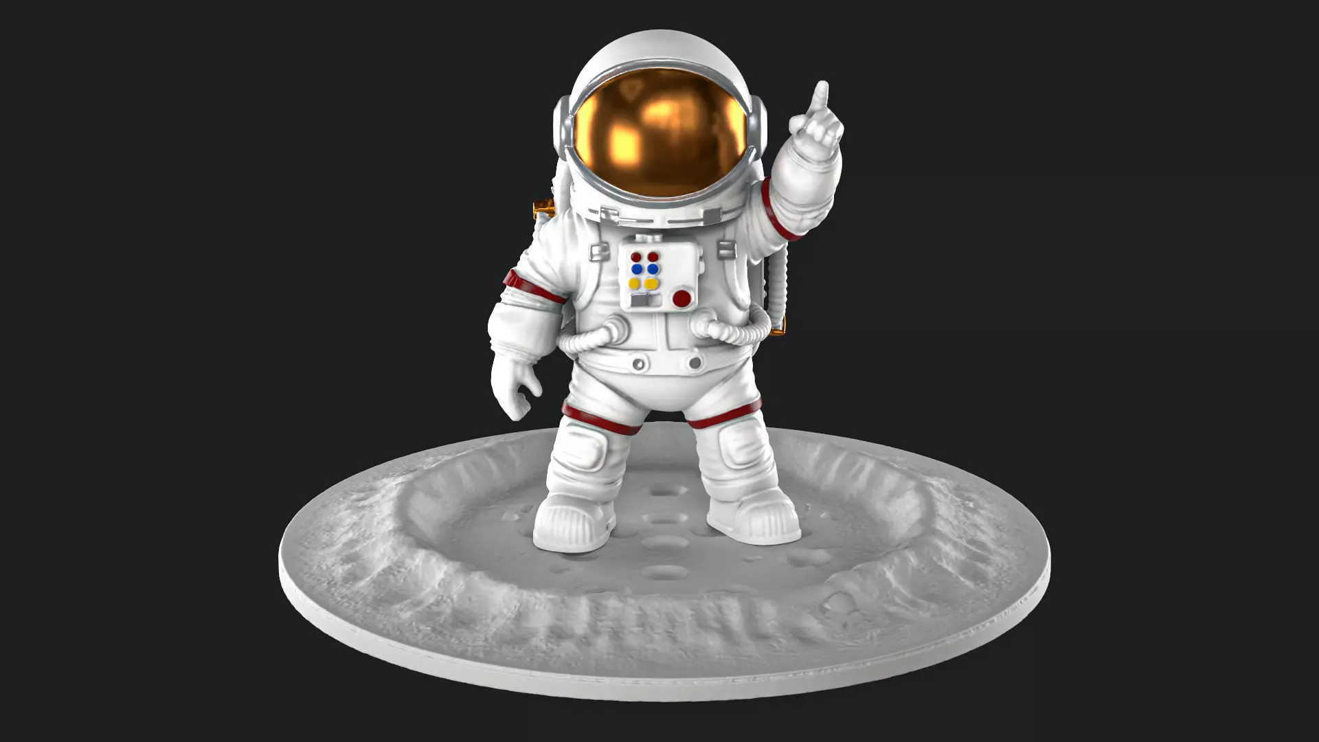 Astronaut figure 04 3D print model