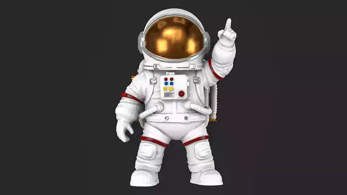 Astronaut figure 05 3D print model