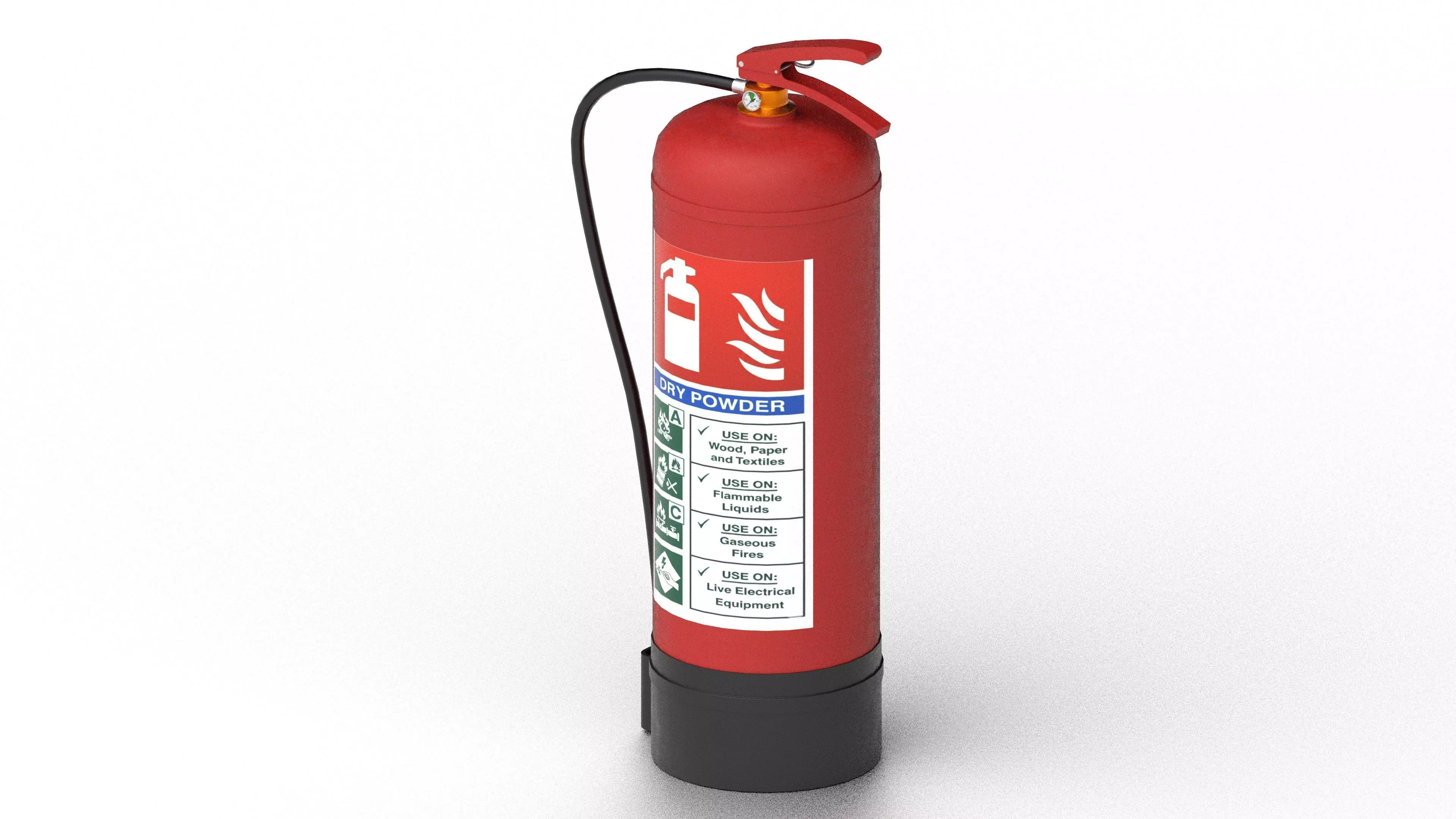 Fire Extinguisher Low-poly 3D model