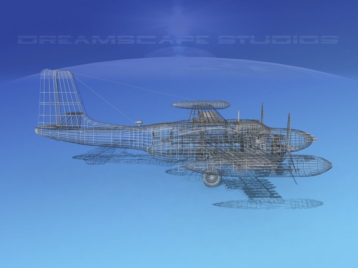 Douglas A-26K Invader COIN 3D model_12