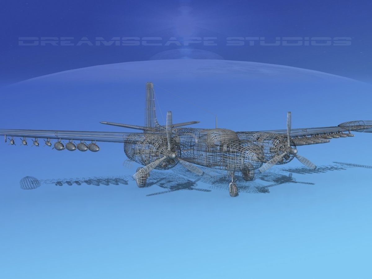 Douglas A-26K Invader COIN 3D model_13