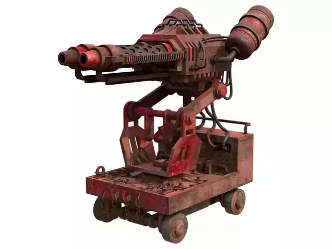 Flamethrower Turret-1-Rusty-Red