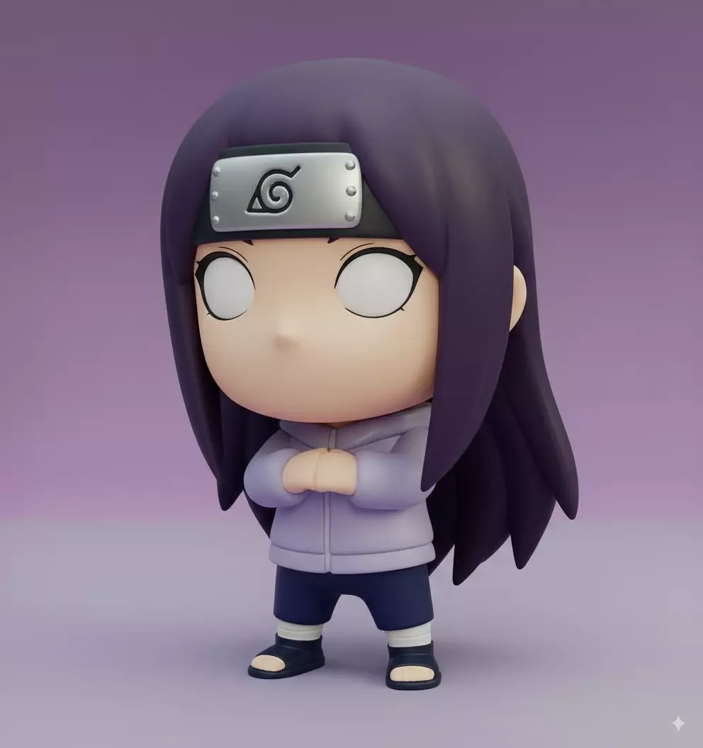 Hinata Hyuga Kawaii Collectible 3D Figure 3D print model