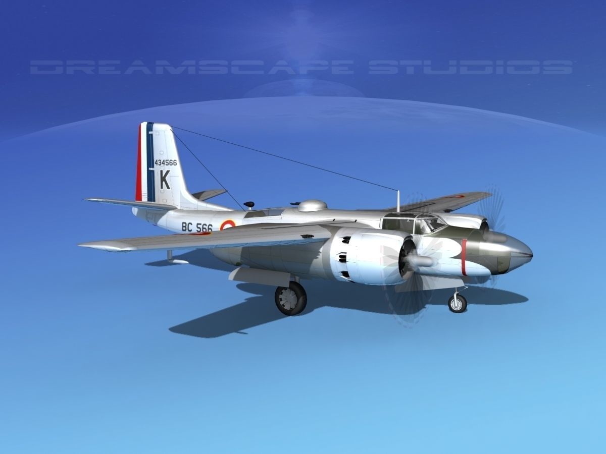 Douglas B-26B Invader France 3D model_3