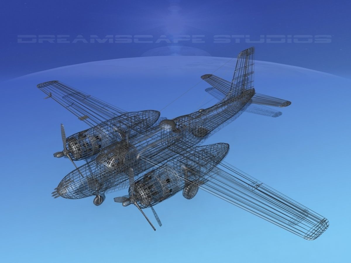 Douglas B-26B Invader France 3D model_15