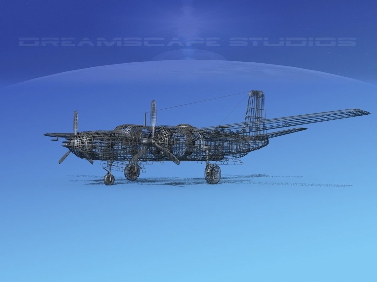 Douglas B-26B Invader France 3D model_12