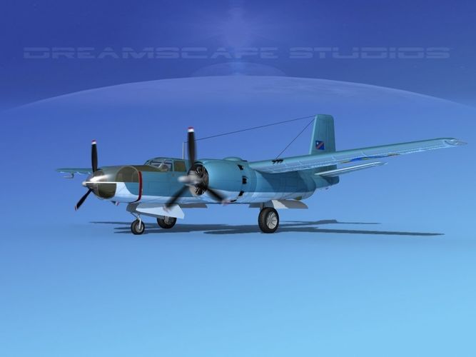 Douglas B-26C Invader Congo 3D model