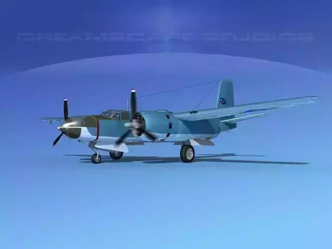 Douglas B-26C Invader Congo 3D model