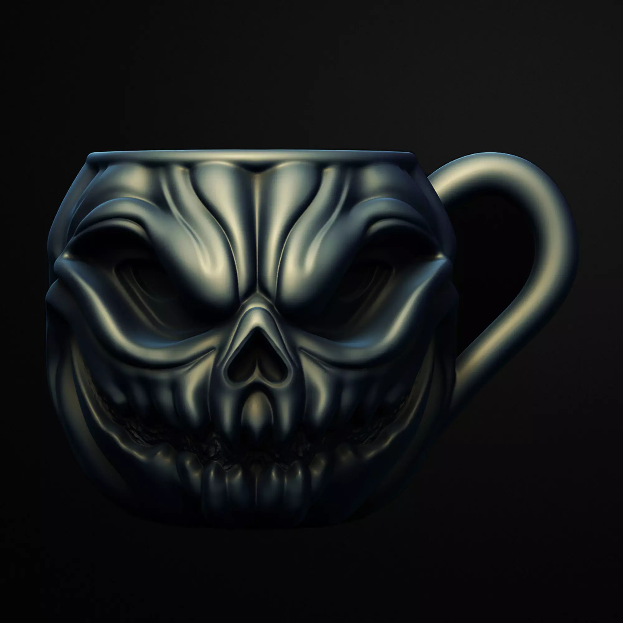 Riddle Pumpkin Mug 3D Printable STL File 3D print model