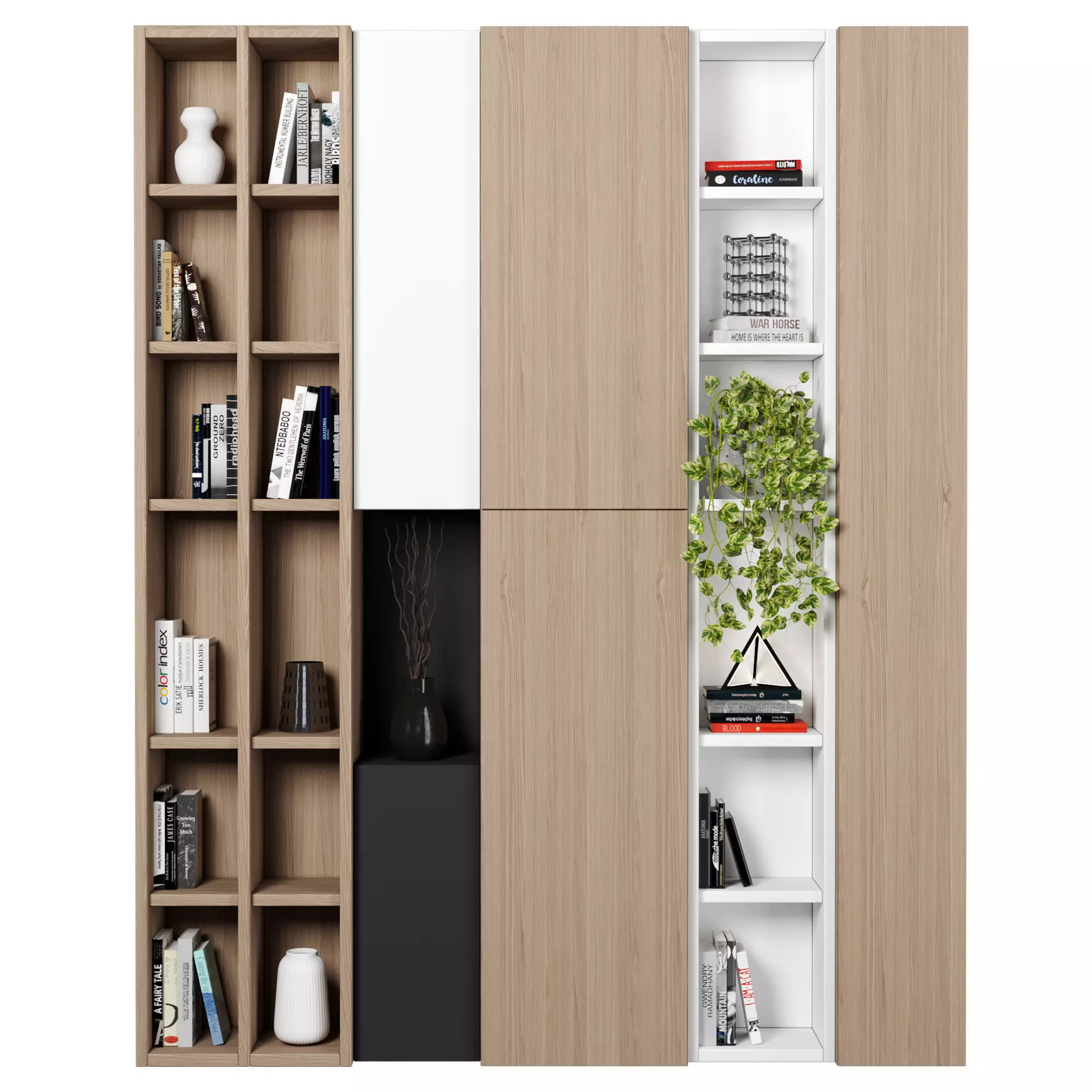 Cabinet with shelves 71 3D model