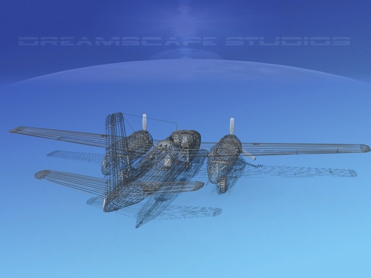 Douglas B-26C Invader IADF 3D model_11