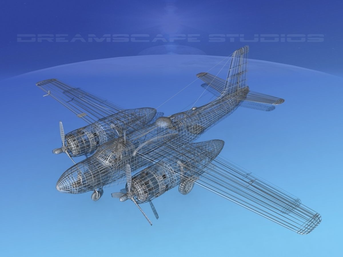 Douglas B-26C Invader IADF 3D model_16