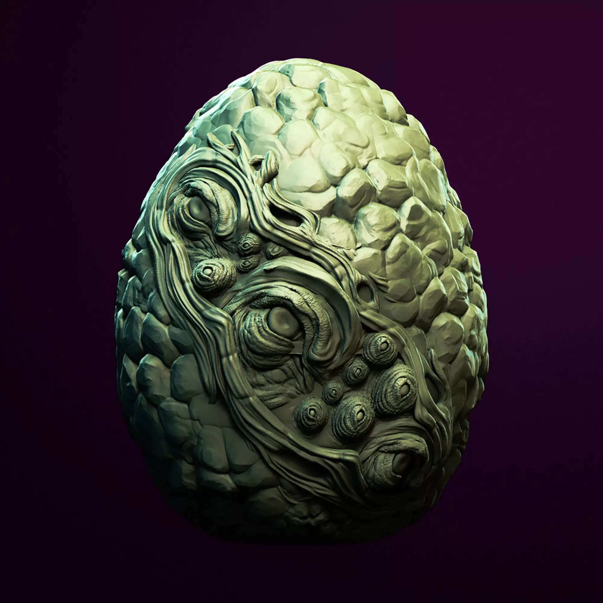Gaze Of The Dragon Egg 3D Printable STL File 3D print model