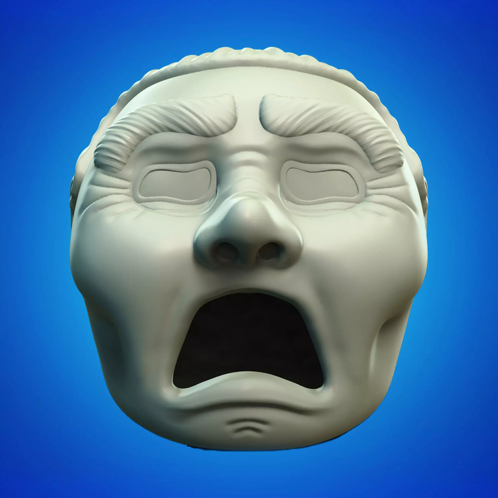 Vintage Melancholy Paper Roll Holder 3D Printable STL File 3D print model