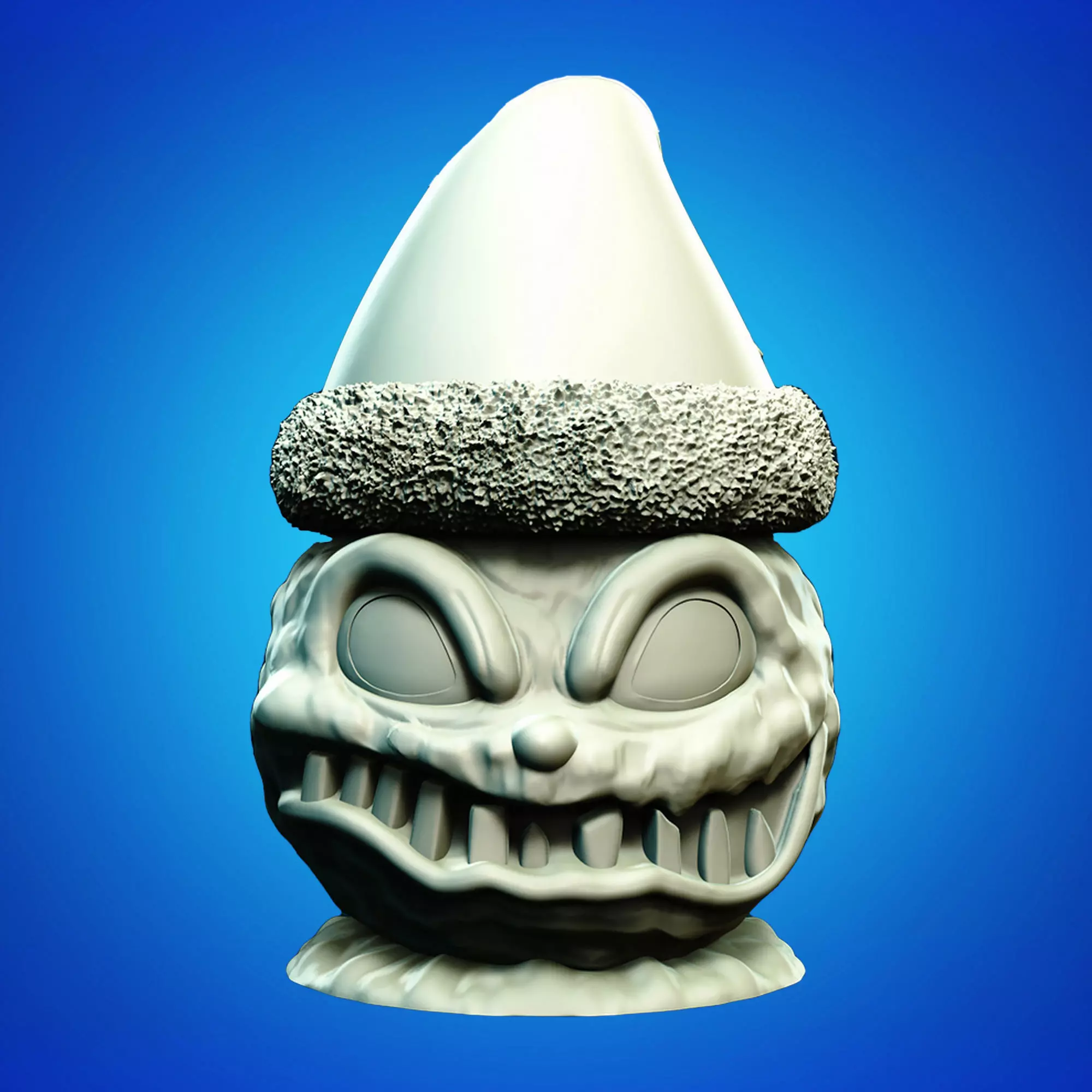 Grinch Snowman Head Jar 3D Printable STL File 3D print model