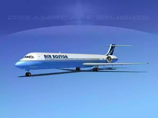 McDonnell Douglas MD80 Air Boston 3D model