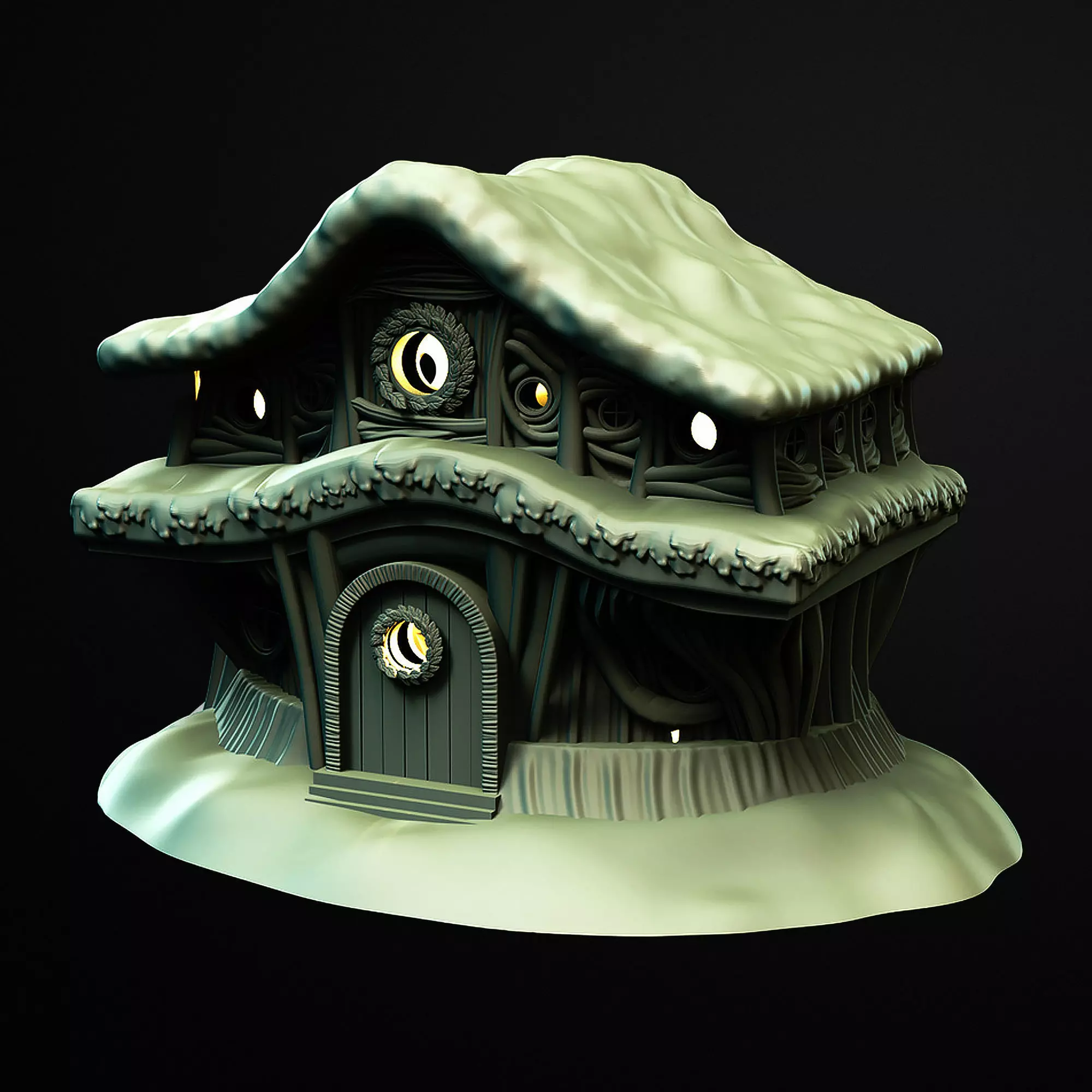 Goblins Tangle Hut Lamp 3D Printable STL File 3D print model