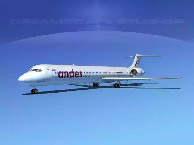 Douglas MD-80 Andes Lineas Aereas 3D model