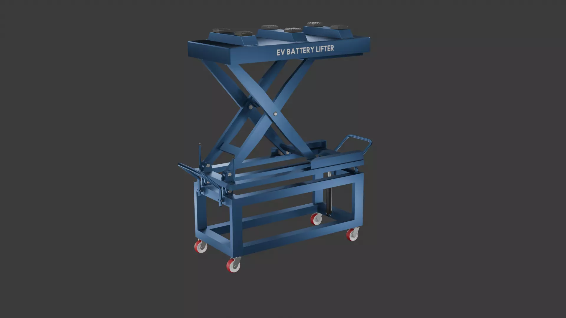 EV Battery Lifter Low-poly 3D model