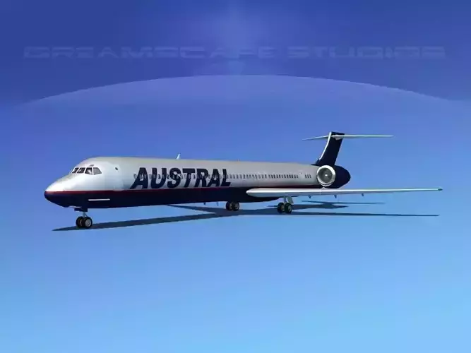McDonnell Douglas MD-80 Austral 2 3D model