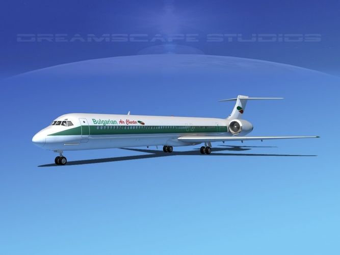 Douglas MD-80 Bulgarian Charter 3D model