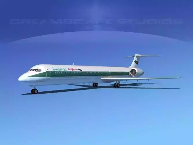 Douglas MD-80 Bulgarian Charter 3D model