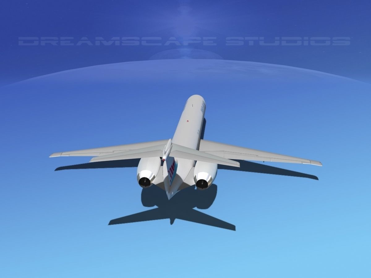 Douglas MD-80 Croatia Airlines 3D model_6