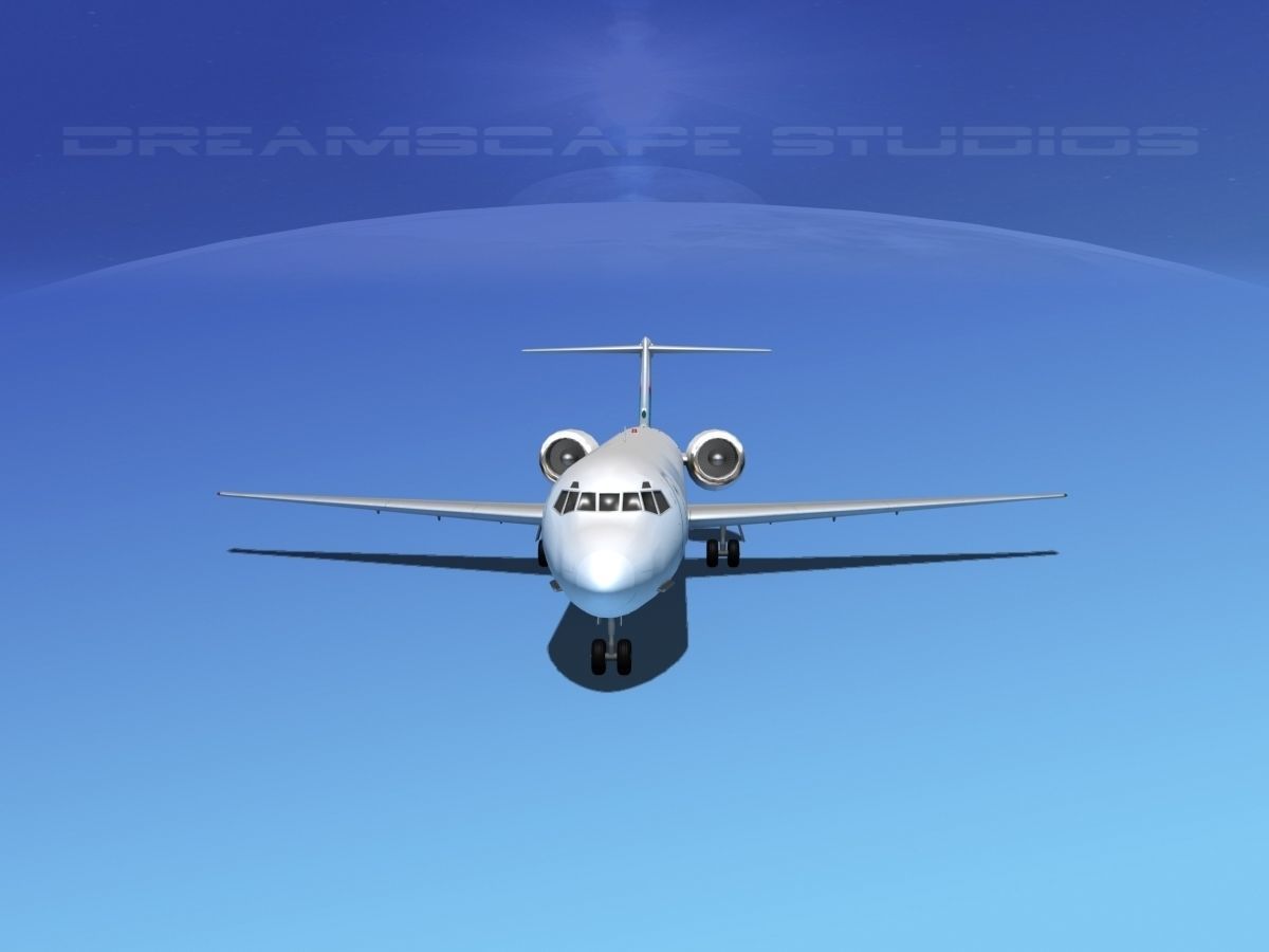 Douglas MD-80 Croatia Airlines 3D model_1