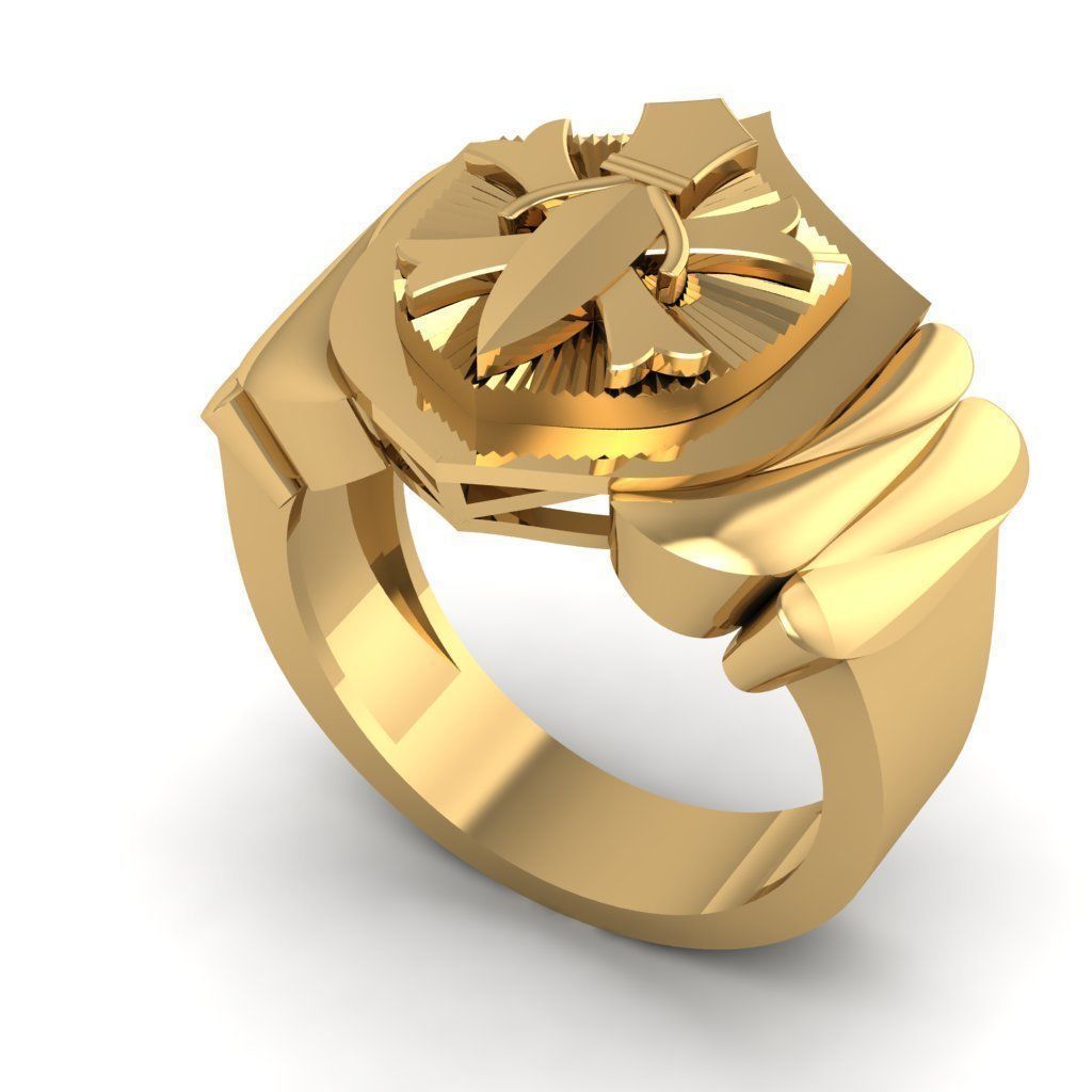 3D Gold  Ring File CAD Design Engagement Ring Model 3dm Format14 3D print model_1