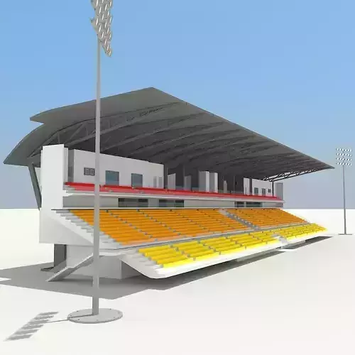 Stadium with seats 3D model