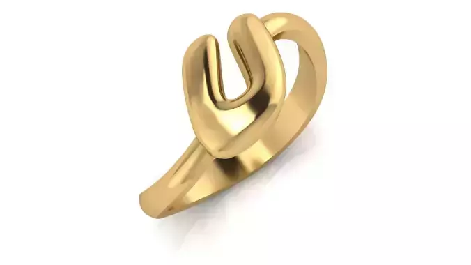 U alphabet baypass ring