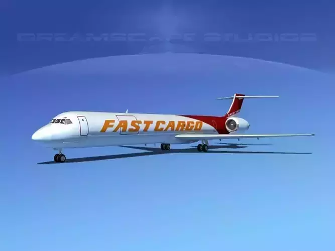 McDonnell Douglas MD80 Fast Cargo 3D model