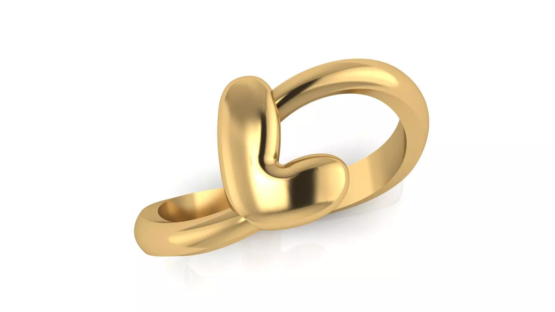 L alphabet baypass ring 3D print model