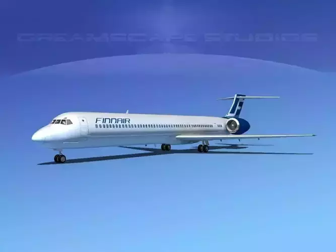 McDonnell Douglas MD80 Finnair 3D model