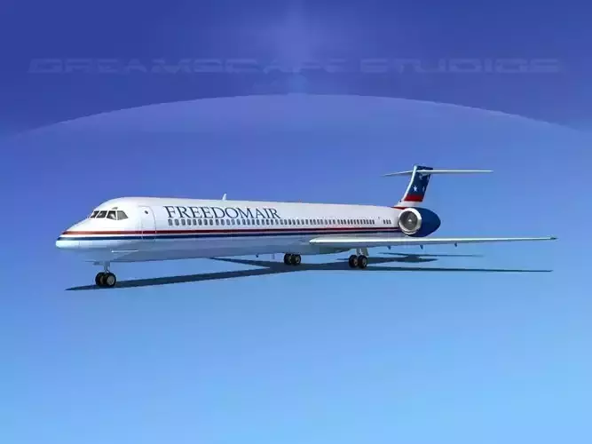McDonnell Douglas MD80 Freedomair 3D model