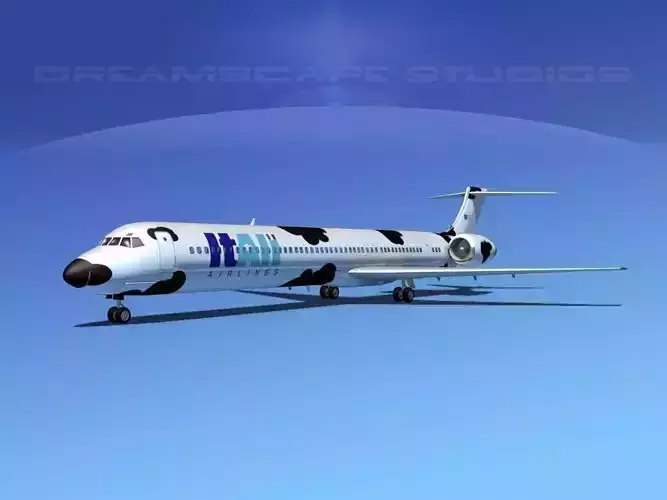 Douglas MD-80 Itali Airlines 1 3D model