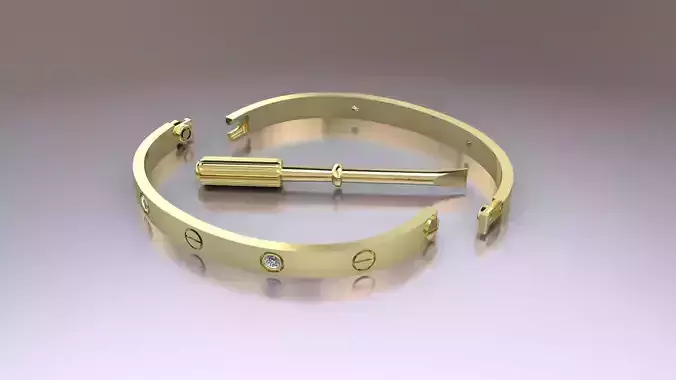 LOVE BRACELET WITH THE STONES PRINT MODEL