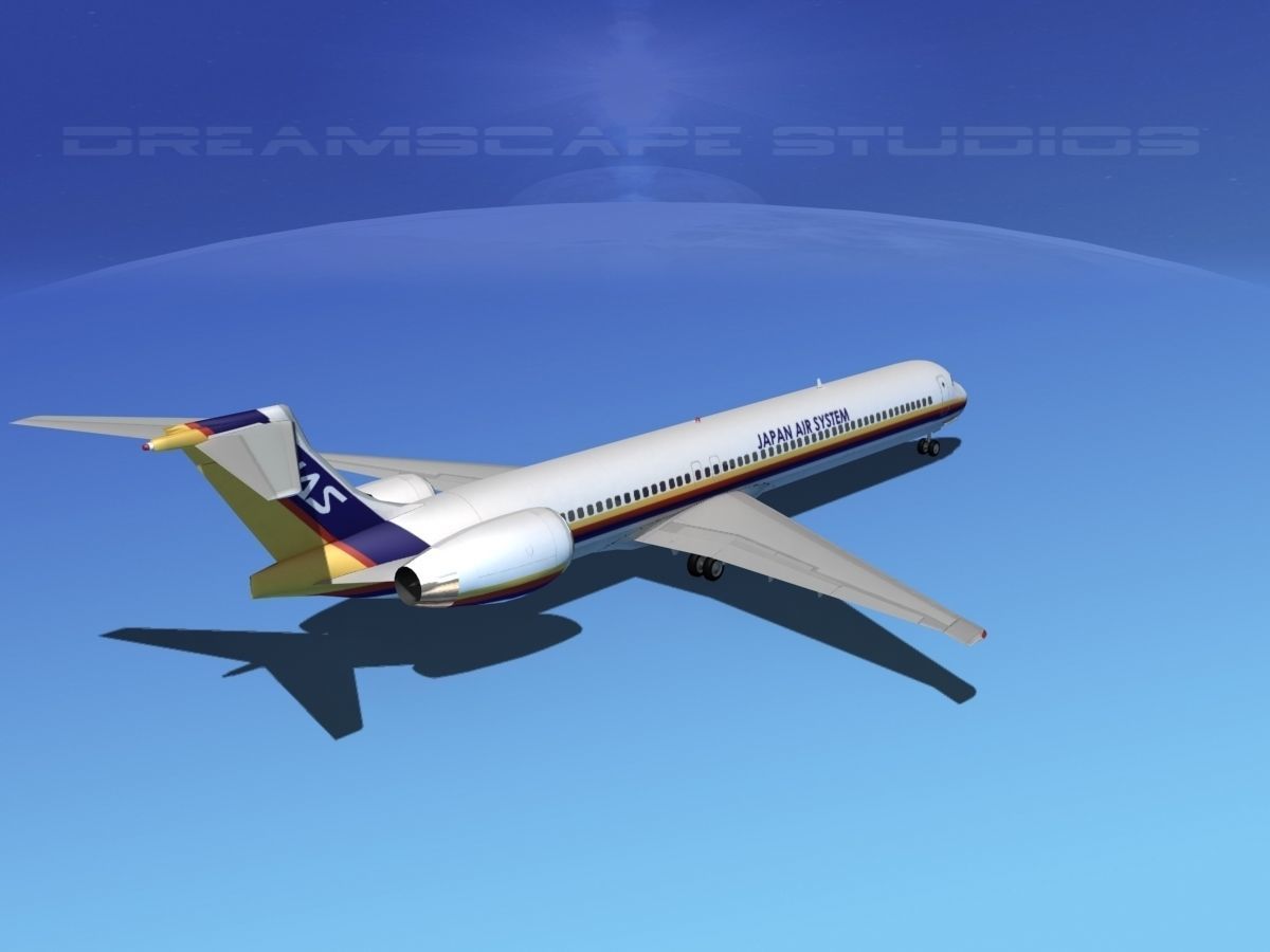McDonnell Douglas MD-80 JAS 3D model_5