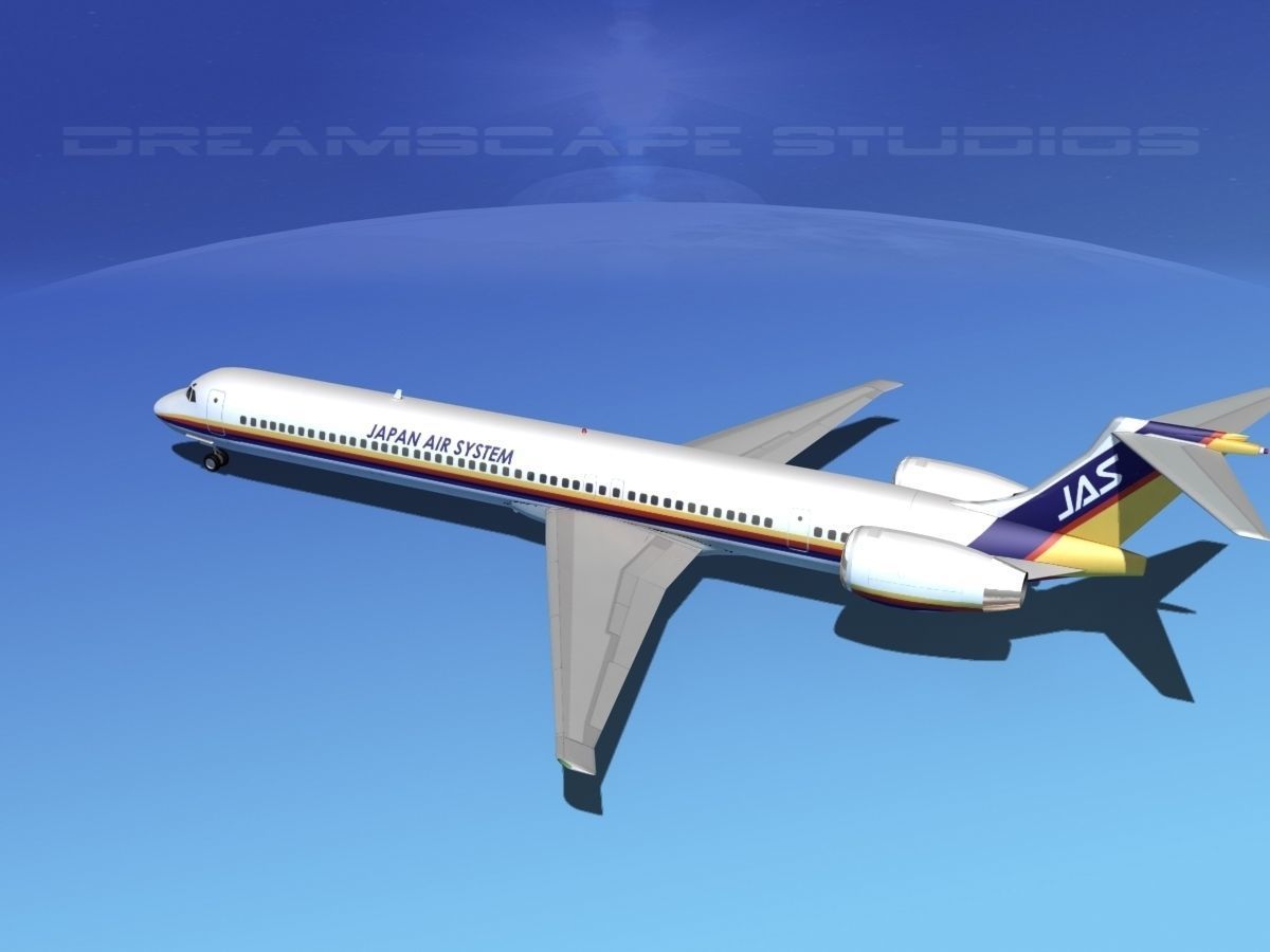 McDonnell Douglas MD-80 JAS 3D model_9