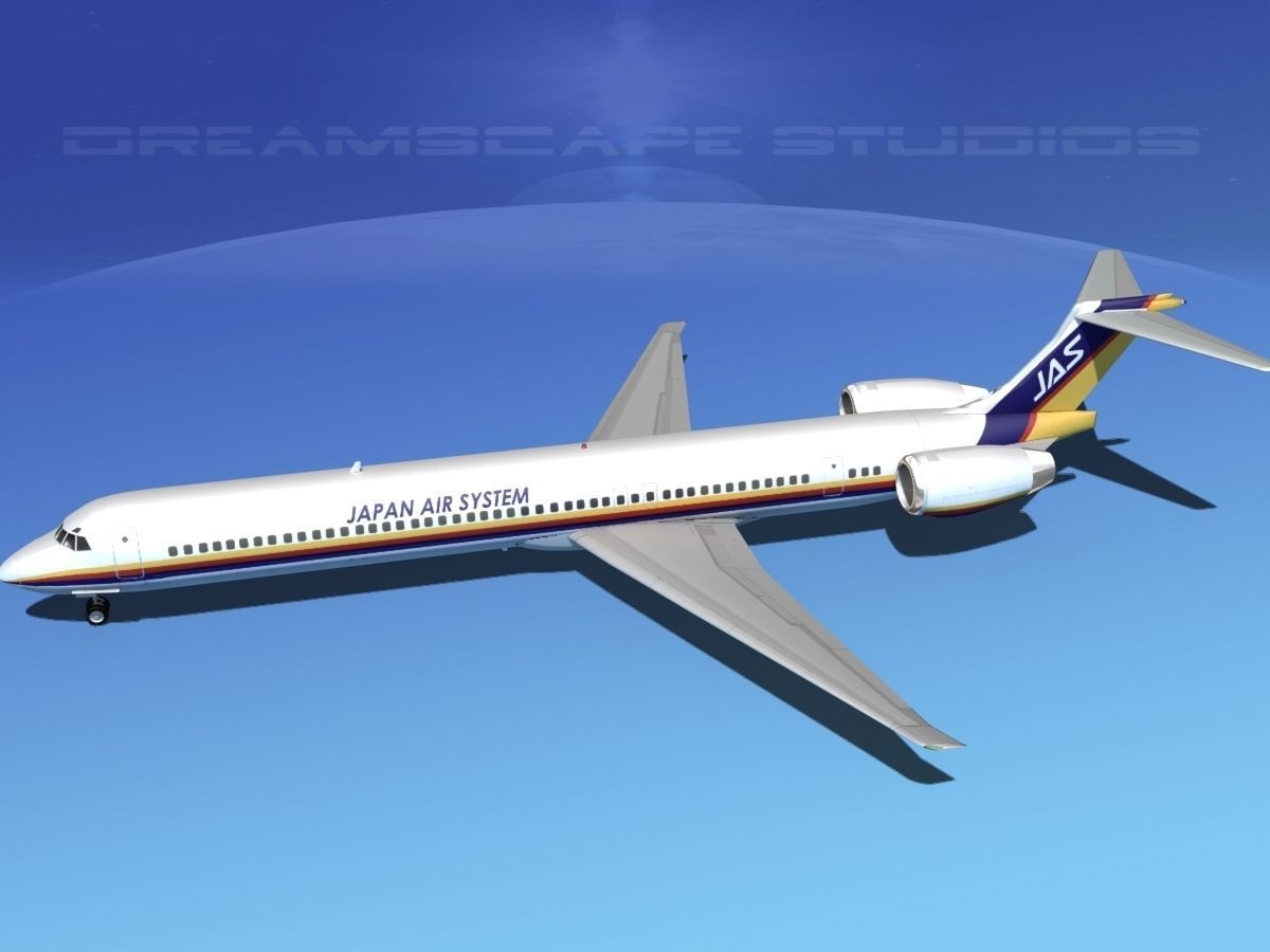 McDonnell Douglas MD-80 JAS 3D model_8