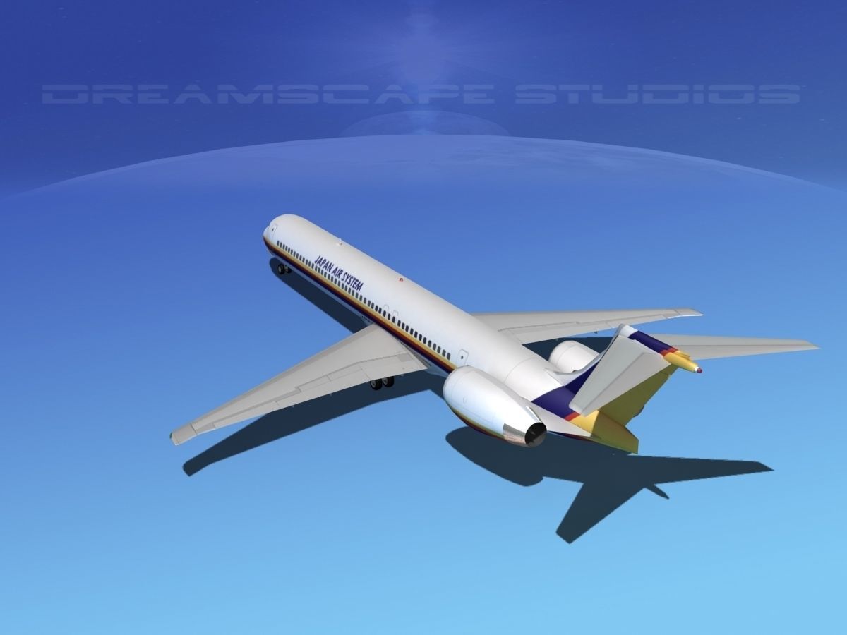 McDonnell Douglas MD-80 JAS 3D model_7