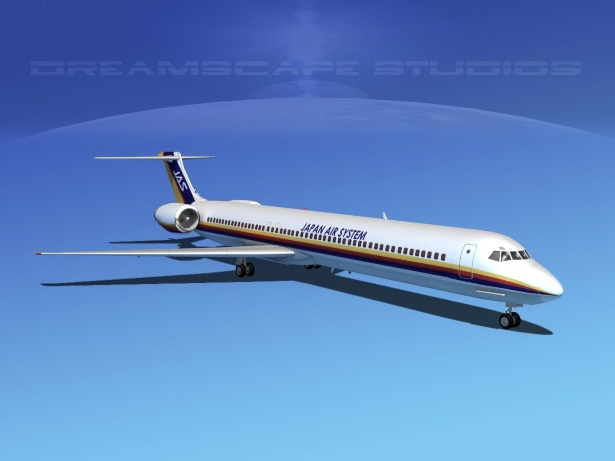 McDonnell Douglas MD-80 JAS 3D model_2