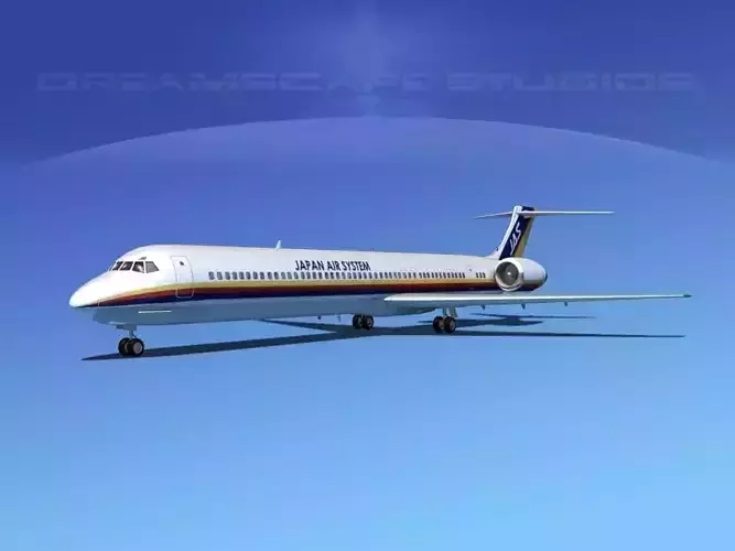 McDonnell Douglas MD-80 JAS 3D model