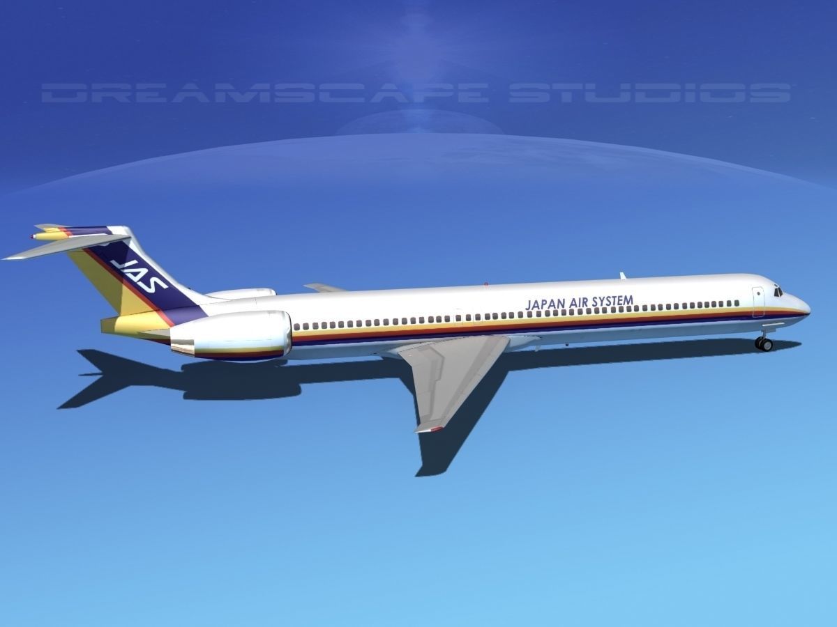 McDonnell Douglas MD-80 JAS 3D model_4