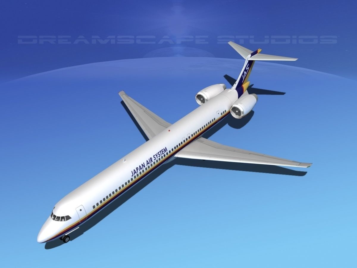 McDonnell Douglas MD-80 JAS 3D model_10