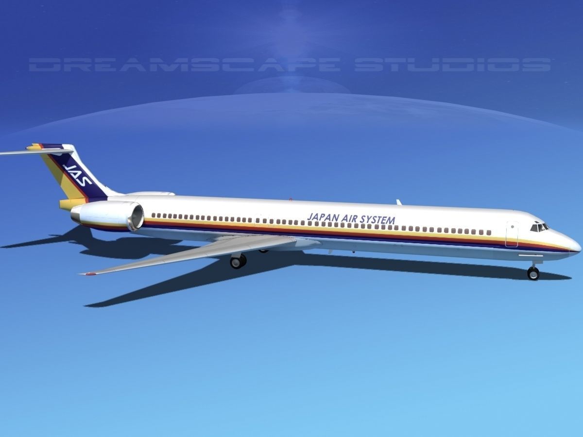 McDonnell Douglas MD-80 JAS 3D model_3